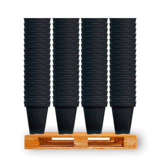 .Maceta Cuadrada Negra - 20 x 20 x 27.5 cm. - 7 lt. Cannapot (2.268 uds.) 1 Palet