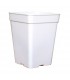 Maceta Cuadrada Blanca 20 x 20 x 26 cm. - 7 lt.  ITT