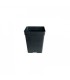 Maceta Cuadrada Negra 13 x 13 x 14.5 cm. - 1.6   lt.  JBQ 
