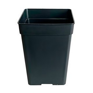 Maceta Cuadrada Negra 27 x 27 x 40 cm. - 20 lt.  JBQ