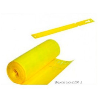 Etiqueta Boucle 13 x 160 mm. Amarillo