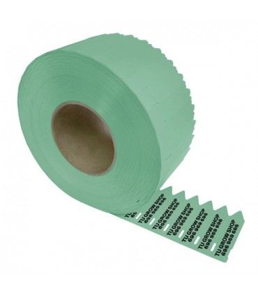 Etiqueta Pincho 17 x 80 mm. Personalizada Verde 3.000 u.
