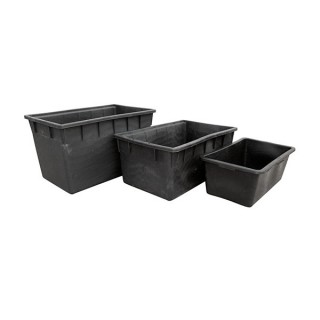 Depósito Rectangular  80 lt. 78 x 48 x 30 cm. Negro